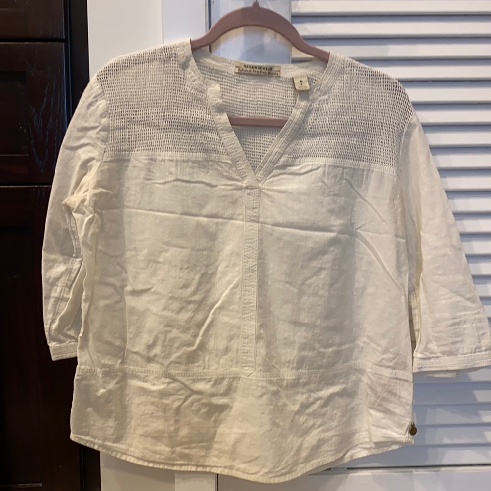 Linen material top